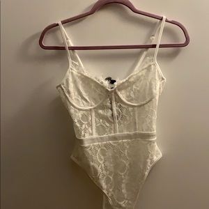 White Lace Bodysuit